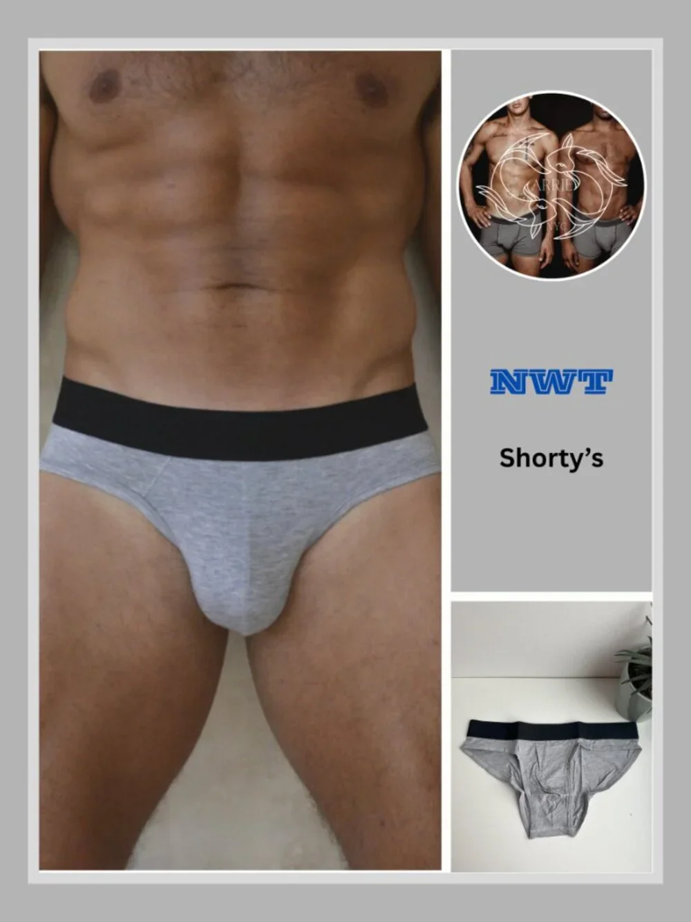 Shorty's Menswear - Hammock Brief - Gray (L)